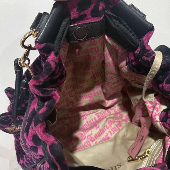 Vintage Y2K Juicy Couture Daydreamer Bag Leopard Purple Print Rare! - Picture 9 of 15